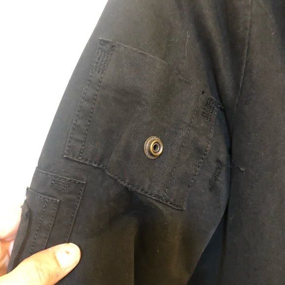 Zadig & Voltaire Vladimir Grunge Blazer Black 1758 Black perfect shape Sz XS - Picture 9 of 16